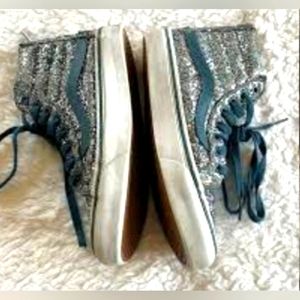 Firm Price:VANS Hi-Top Sneaker Glitzies